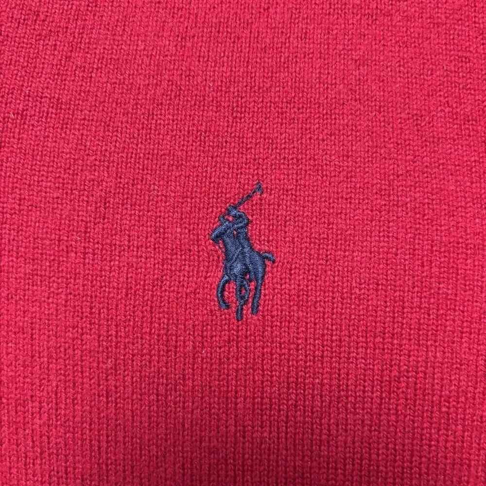 Polo Ralph Lauren Merino Wool V-Neck Sweater Mens L Prep Old Money Quiet Luxury